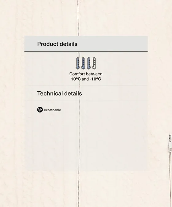 Куртка из искусственной овчины с узором «косы»