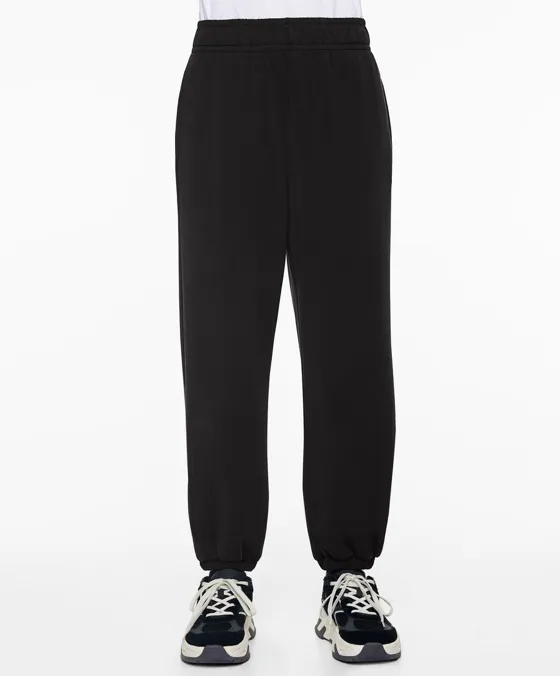 Брюки-джоггеры из ткани с модалом