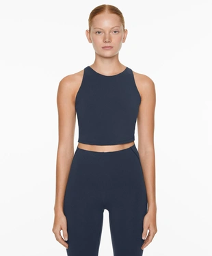 DARK PETROL BLUE|2961/904 - OYSHO Майка COMPRESSIVE