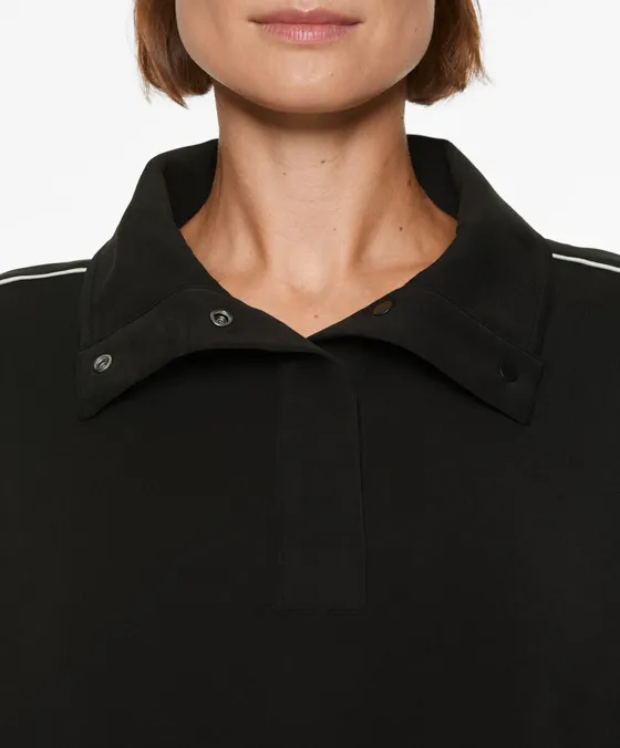 Толстовка широкого прямого кроя из ткани с модалом