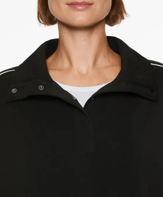 Толстовка широкого прямого кроя из ткани с модалом