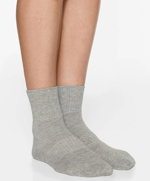 WHITE|2648/490 - OYSHO 3 пары коротких спортивных носков из смесового хлопка
