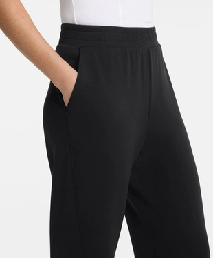 BLACK|0856/151 - OYSHO Брюки клеш из мягкой ткани с модалом