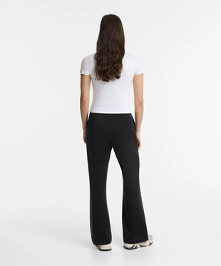 Брюки клеш из мягкой ткани с модалом- Заказать в России