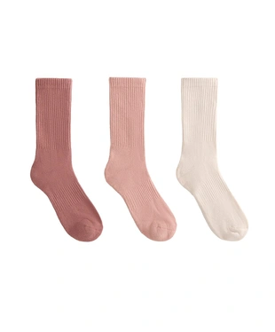 PINK|2672/490 - OYSHO 3 пары классических носков из смесового хлопка