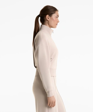 SOFT-TOUCH MODAL HIGH COLLAR JACKET- Заказать в России