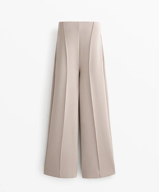 STRAIGHT-LEG TROUSERS WITH MODAL AND CREASE- Заказать в России