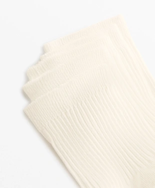PALE ECRU|2309/482 - OYSHO 5 пар коротких спортивных носков из смесового хлопка