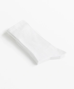 WHITE|2790/490 - OYSHO 3 пары спортивных классических носков из смесового хлопка