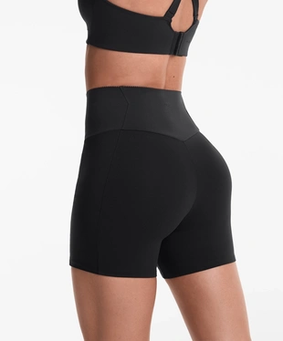 Облегающие шорты COMPRESSIVE с высокой посадкой и карманом, 10 см- Заказать в России