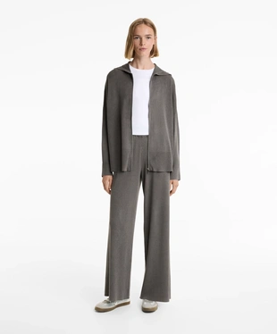 LONG WASHED KNIT JACKET- Заказать в России