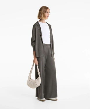 LONG WASHED KNIT JACKET- Заказать в России