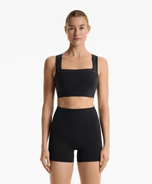COMPRESSIVE CUTWORK TANK TOP- Заказать в России