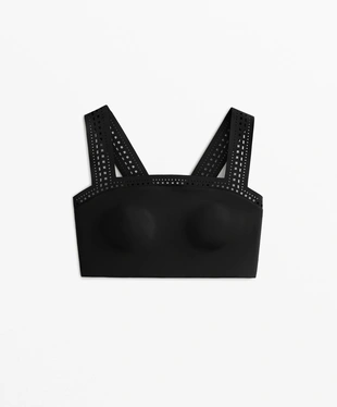 COMPRESSIVE CUTWORK TANK TOP- Заказать в России