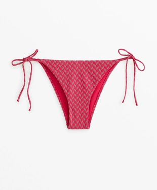 MEDIUM-COVERAGE JACQUARD TIE BIKINI BRIEFS- Заказать в России