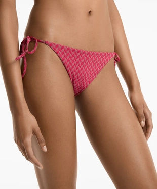 MEDIUM-COVERAGE JACQUARD TIE BIKINI BRIEFS- Заказать в России