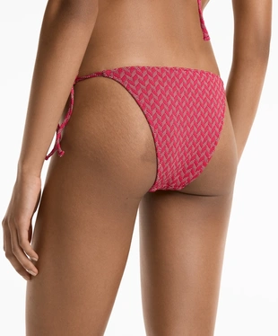 MEDIUM-COVERAGE JACQUARD TIE BIKINI BRIEFS- Заказать в России