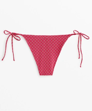 MEDIUM-COVERAGE JACQUARD TIE BIKINI BRIEFS- Заказать в России