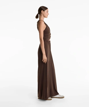 FLOATY CROSSOVER JUMPSUIT WITH MODAL- Заказать в России