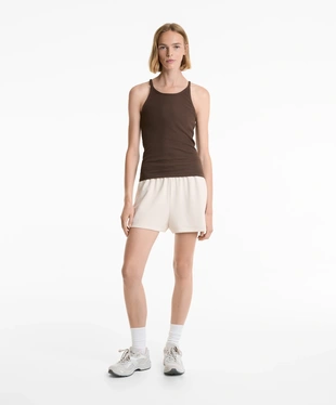 RIB THIN STRAP TOP WITH COTTON AND MODAL- Заказать в России