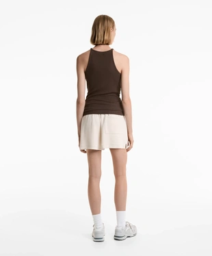 RIB THIN STRAP TOP WITH COTTON AND MODAL- Заказать в России