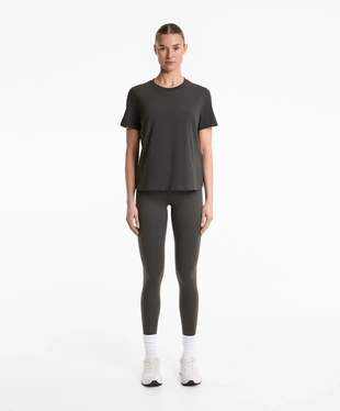 COTTON BLEND SHORT-SLEEVED T-SHIRT- Заказать в России