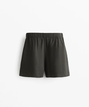 100% LINEN BERMUDA SHORTS- Заказать в России