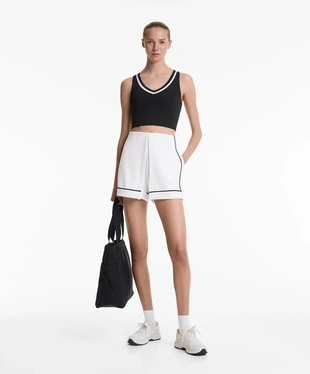 TROUSER SKIRT WITH SOFT-TOUCH MODAL AND PIPING- Заказать в России
