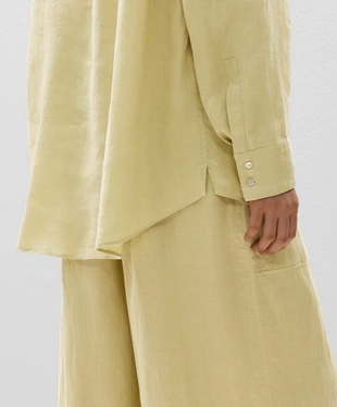 100% LINEN RELAXED SHIRT- Заказать в России