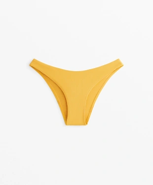 MEDIUM-COVERAGE U-CUT PIQUé BIKINI BRIEFS- Заказать в России
