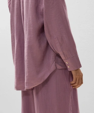 100% LINEN RELAXED SHIRT- Заказать в России