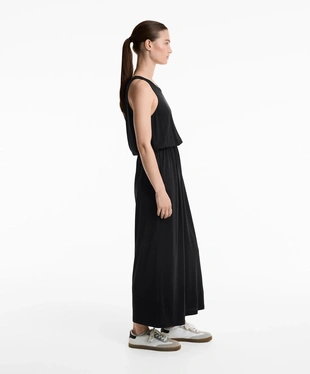 FLOATY CROSSOVER BACK MIDI JUMPSUIT WITH MODAL- Заказать в России
