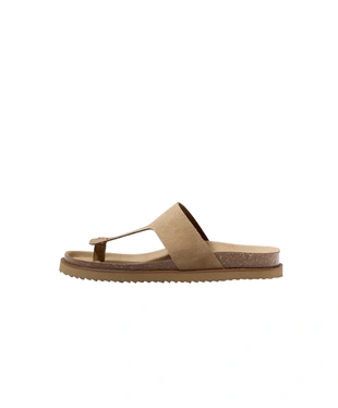 T-CUT SPLIT-LEATHER SANDALS- Заказать в России