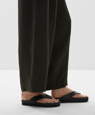 100% LINEN BARREL TROUSERS- Заказать в России