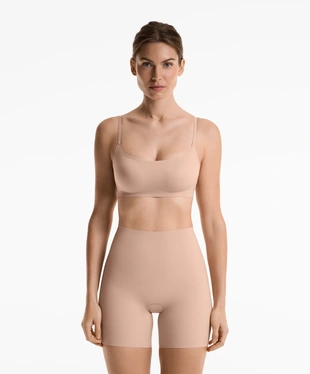 HIGH-WAISTED INVISIBLE LASER-CUT BIKER LEGGINGS- Заказать в России