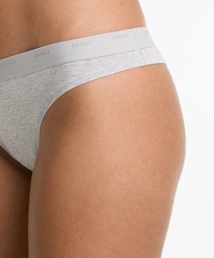 3 COTTON BLEND LOGO BRAZILIAN BRIEFS- Заказать в России