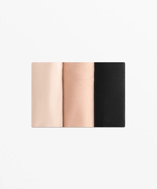 3 INVISIBLE COTTON BLEND BRAZILIAN BRIEFS- Заказать в России