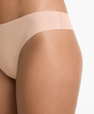 3 INVISIBLE COTTON BLEND THONGS- Заказать в России