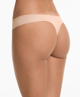 3 INVISIBLE COTTON BLEND THONGS- Заказать в России