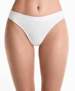 3 COTTON BLEND LOGO THONGS- Заказать в России