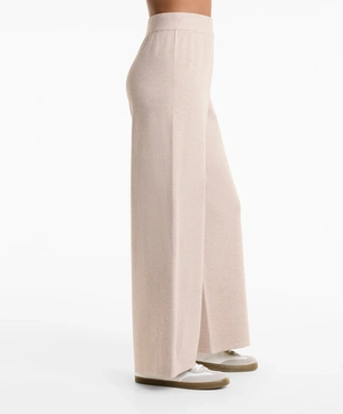 WIDE STRAIGHT-LEG PIQUé KNIT TROUSERS- Заказать в России