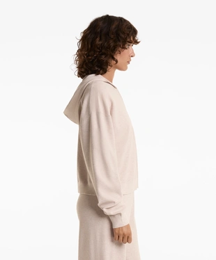 HOODED PIQUé KNIT JACKET- Заказать в России