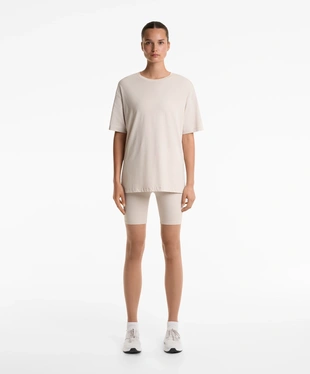 SHORT SLEEVE COTTON BLEND T-SHIRT- Заказать в России