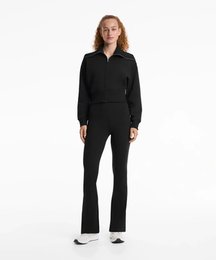 COTTON BLEND HIGH COLLAR JACKET- Заказать в России