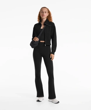 COTTON BLEND HIGH COLLAR JACKET- Заказать в России