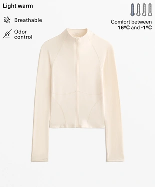 LIGHT WARM TECHNICAL JACKET WITH SEAMS- Заказать в России