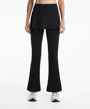 COMFORTLUX HIGH RISE FLARE TROUSERS WITH SKIRT- Заказать в России