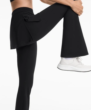 COMFORTLUX HIGH RISE FLARE TROUSERS WITH SKIRT- Заказать в России