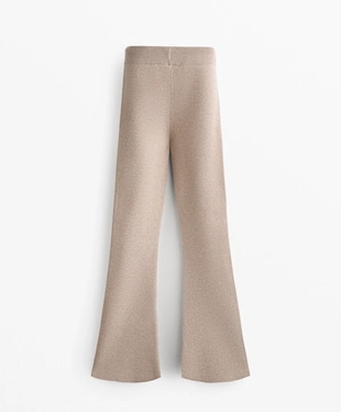 KNIT FLARED TROUSERS- Заказать в России