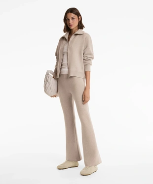 KNIT FLARED TROUSERS- Заказать в России